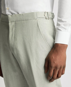 Green Linen Trousers