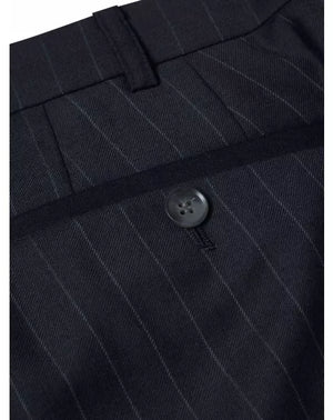 Navy Pinstripe Suit Trousers Long Length