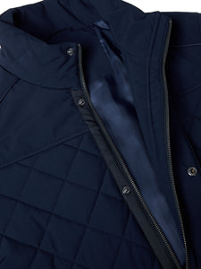 Douglas & Grahame Navy Quilted Casual Coat Wilson