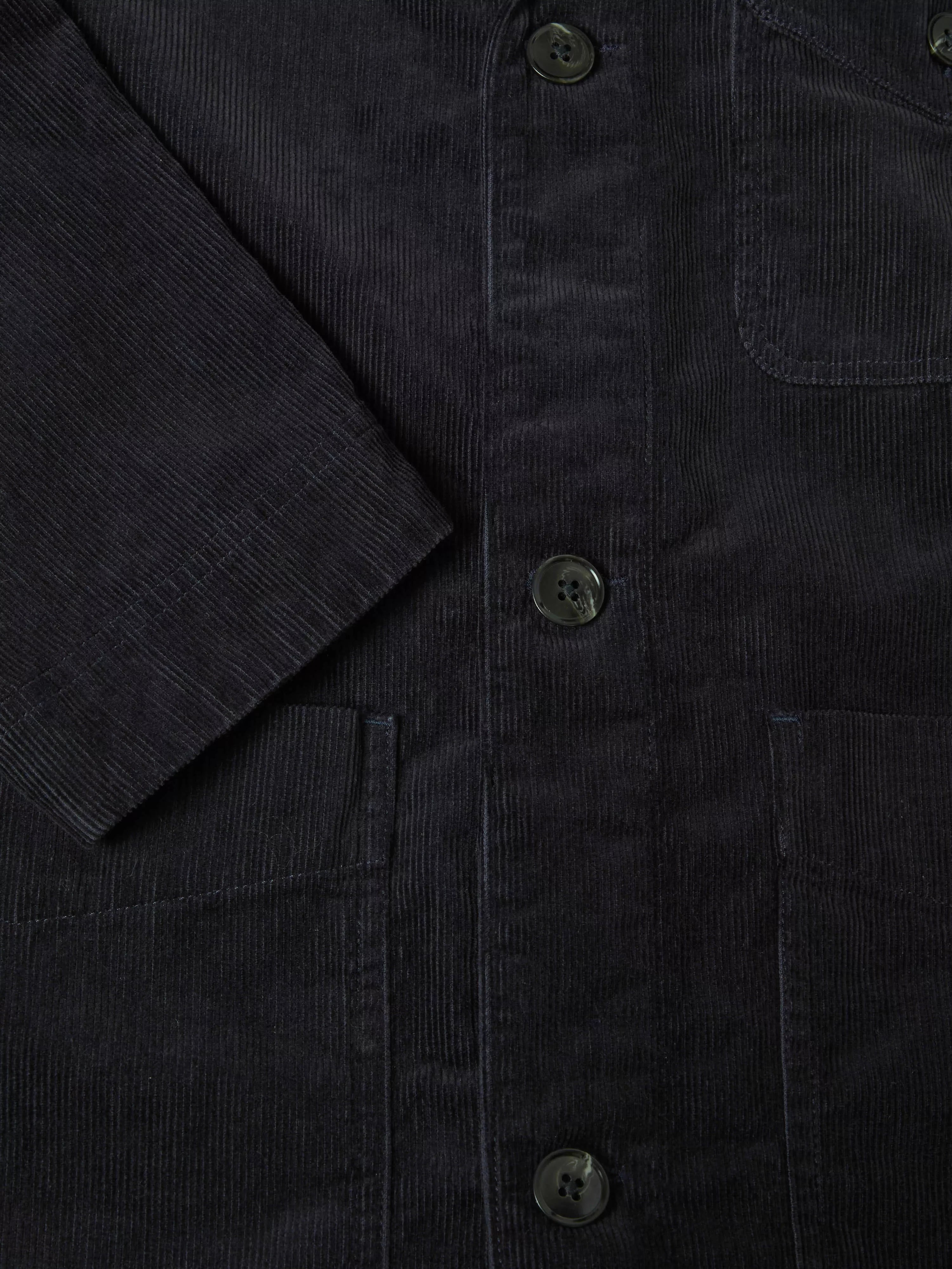 Navy Corduroy Shacket