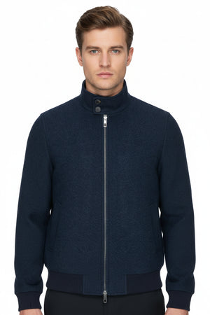 Blue Carter Bomber Jacket