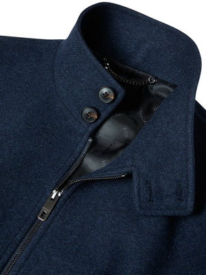 Blue Carter Bomber Jacket