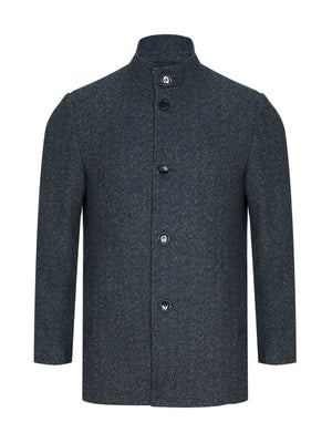 Charcoal Watson Wool Blend Overcoat