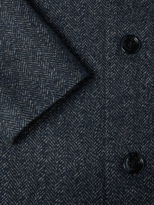 Charcoal Watson Wool Blend Overcoat