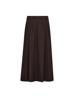 Brown Pleated Alini Skirt