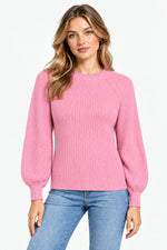Load image into Gallery viewer, Rose Barrel Sleeve Knit

