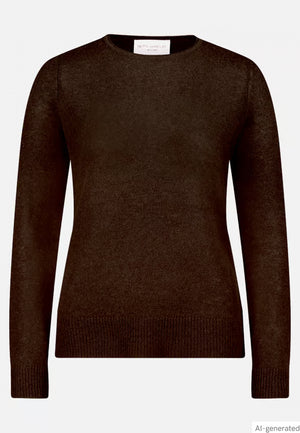 Brown Cashmere Crew Neck