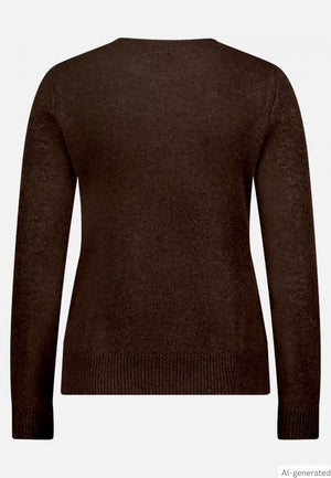 Brown Cashmere Crew Neck
