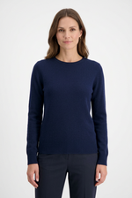 Load image into Gallery viewer, Navy Cashmere Crew Neck
