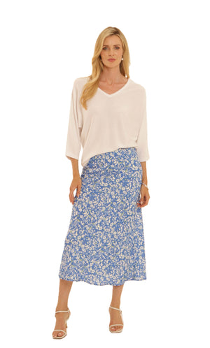 Blue Ditsy Skirt