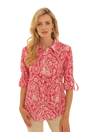 Pink Paisley Shirt