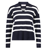 Load image into Gallery viewer, Navy White Striped Jumper
