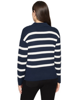 Load image into Gallery viewer, Navy White Striped Jumper
