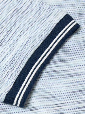 Blue Casual Polo Shirt