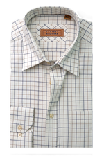 Load image into Gallery viewer, Cobalt Check Brushed Cotton Shirt
