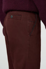 Load image into Gallery viewer, Wine Trim Pocket Trouser Regular Leg
