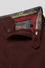 Load image into Gallery viewer, Wine Trim Pocket Trouser Regular Leg
