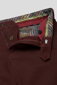 Wine Trim Pocket Trouser Regular Leg