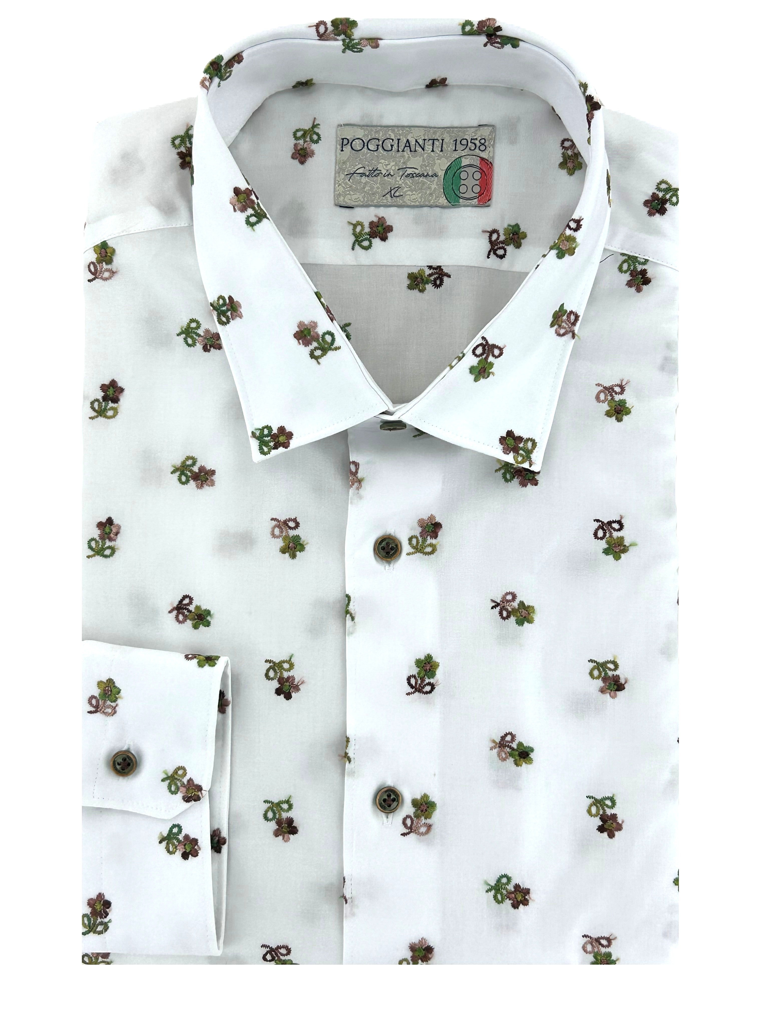 White Embroidered Shirt