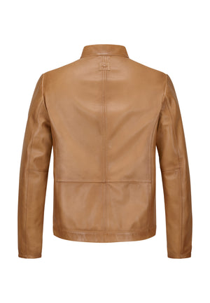 Tan Ernesto Leather Jacket