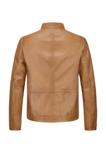 Load image into Gallery viewer, Tan Ernesto Leather Jacket
