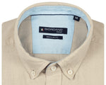 Load image into Gallery viewer, Beige Short Sleeve Linen Shirt
