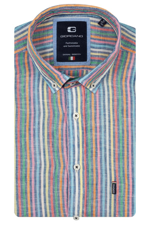Multistripe Short Sleeve Shirt