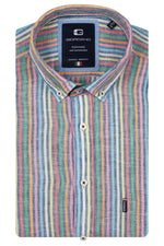 Load image into Gallery viewer, Multistripe Short Sleeve Shirt
