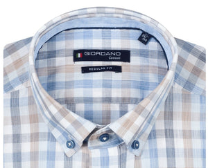 Blue Check Short Sleeve Shirt