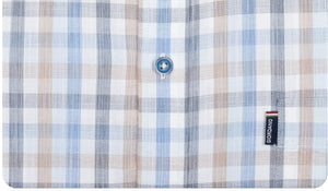 Blue Check Short Sleeve Shirt