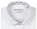 Load image into Gallery viewer, White Contrast Collar Shirt
