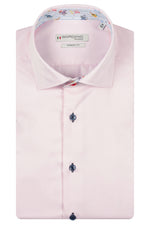 Load image into Gallery viewer, Pink Contrast Collar Shirt
