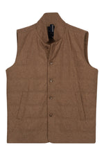 Load image into Gallery viewer, Brown Brushed Wool Gilet
