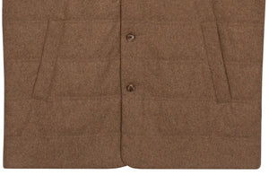 Brown Brushed Wool Gilet