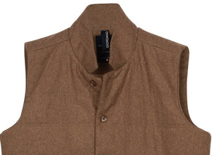 Brown Brushed Wool Gilet