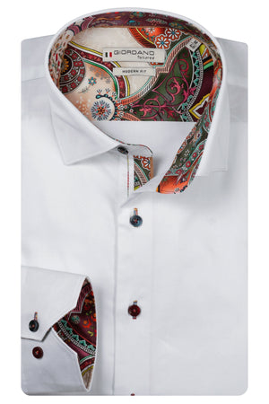 White Satin Stretch Shirt