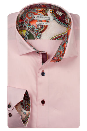 Pink Satin Stretch Shirt