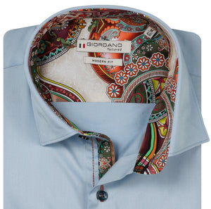 Sky Satin Stretch Shirt