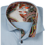 Load image into Gallery viewer, Sky Satin Stretch Shirt
