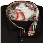 Load image into Gallery viewer, Black Satin Stretch Shirt
