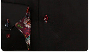 Black Satin Stretch Shirt