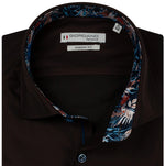 Load image into Gallery viewer, Chocolate Flower Trim Shirt
