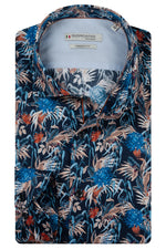 Load image into Gallery viewer, Blue Flower Print Shirt
