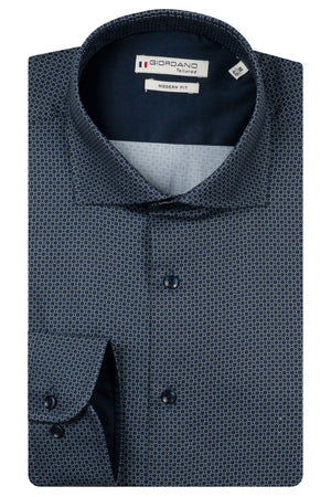 Navy Graphic Print Shirt