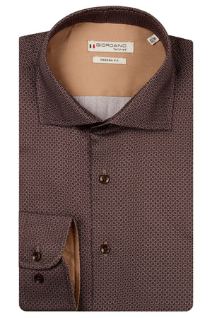Burgundy Graphic Print Shirt