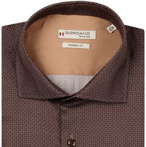 Burgundy Graphic Print Shirt
