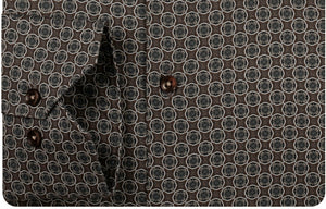 Brown Graphic Print Shirt