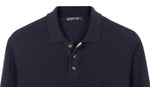Load image into Gallery viewer, Navy Knitted Polo
