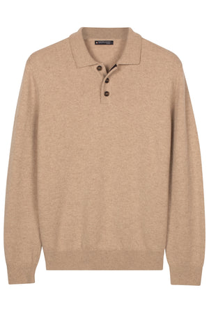 Oatmeal Knitted Polo