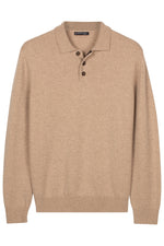 Load image into Gallery viewer, Oatmeal Knitted Polo
